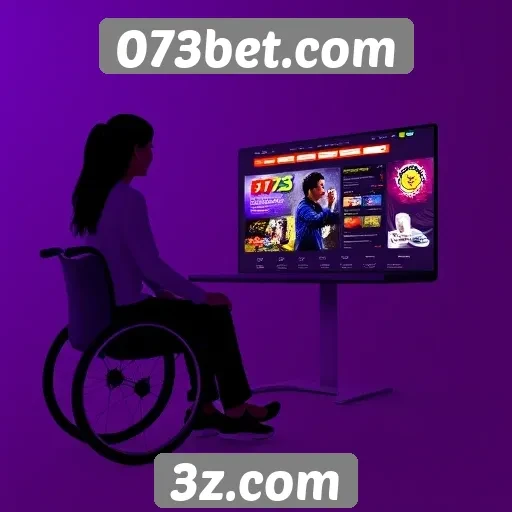 Acessibilidade e design no site 073bet.com